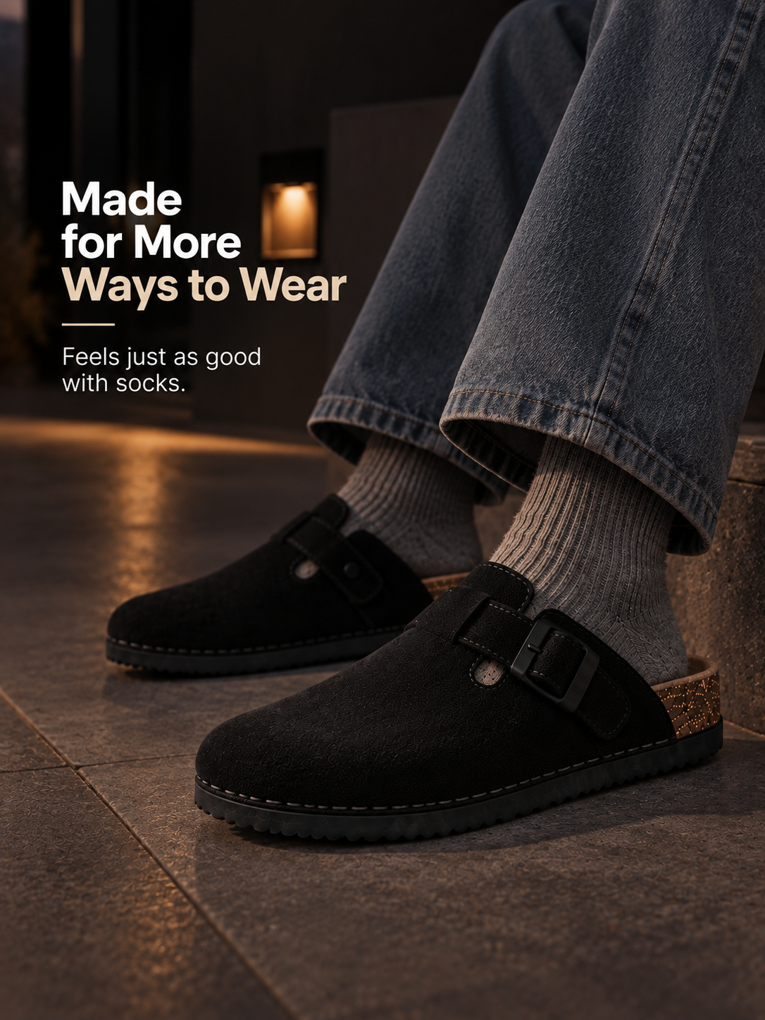 MIDNIGHT BLISS - Daily Aesthetic Suede Clogs