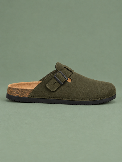 EVERGREEN BLISS - Daily Aesthetic Suede Clogs