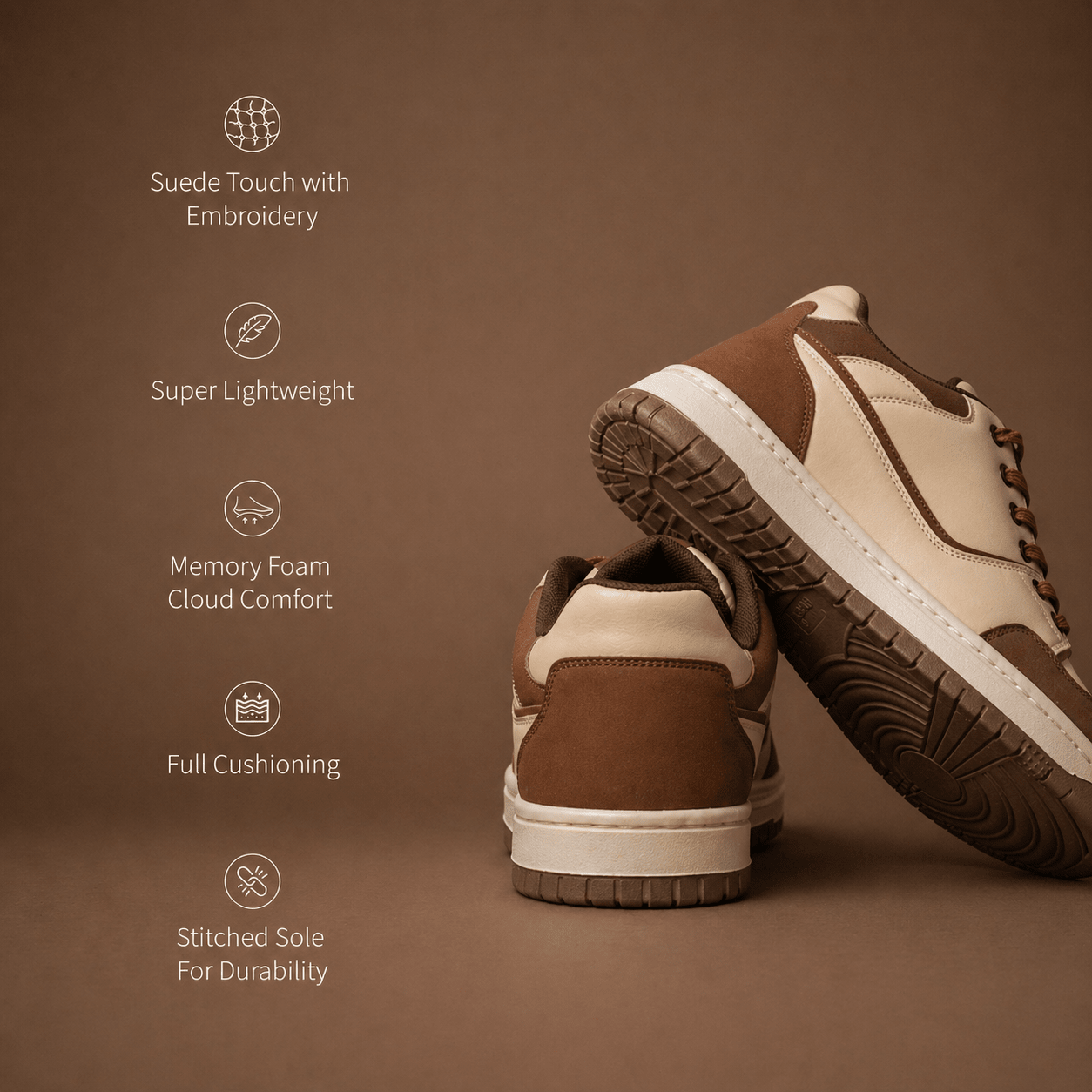 MOCHA REMIX – everyday comfort sneakers - Volton - MRX-06